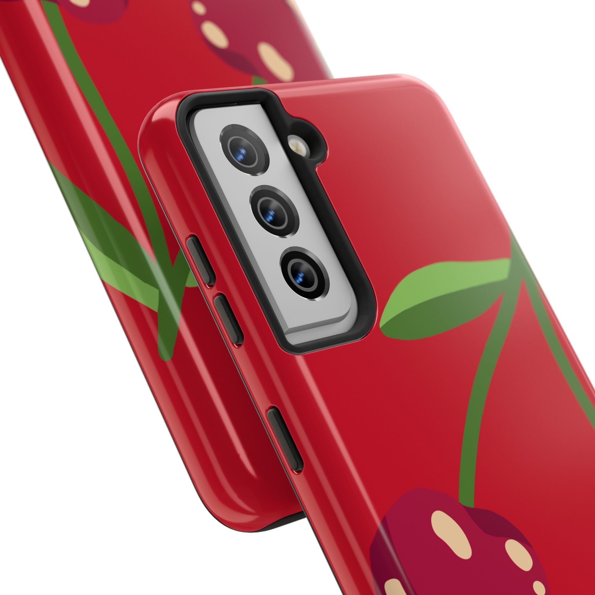 Cherry Red Tough Phone Case — Cute Retro Fruit iPhone Case