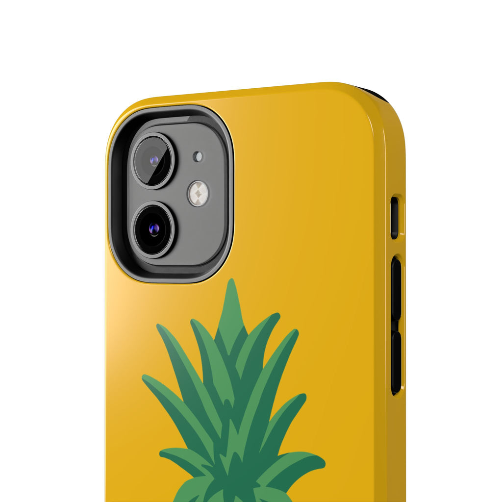 Pineapple Tough Phone Case — Bright Yellow Protective Phone Cover