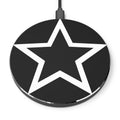 Wireless Charger — Minimal Black Star Qi Pad