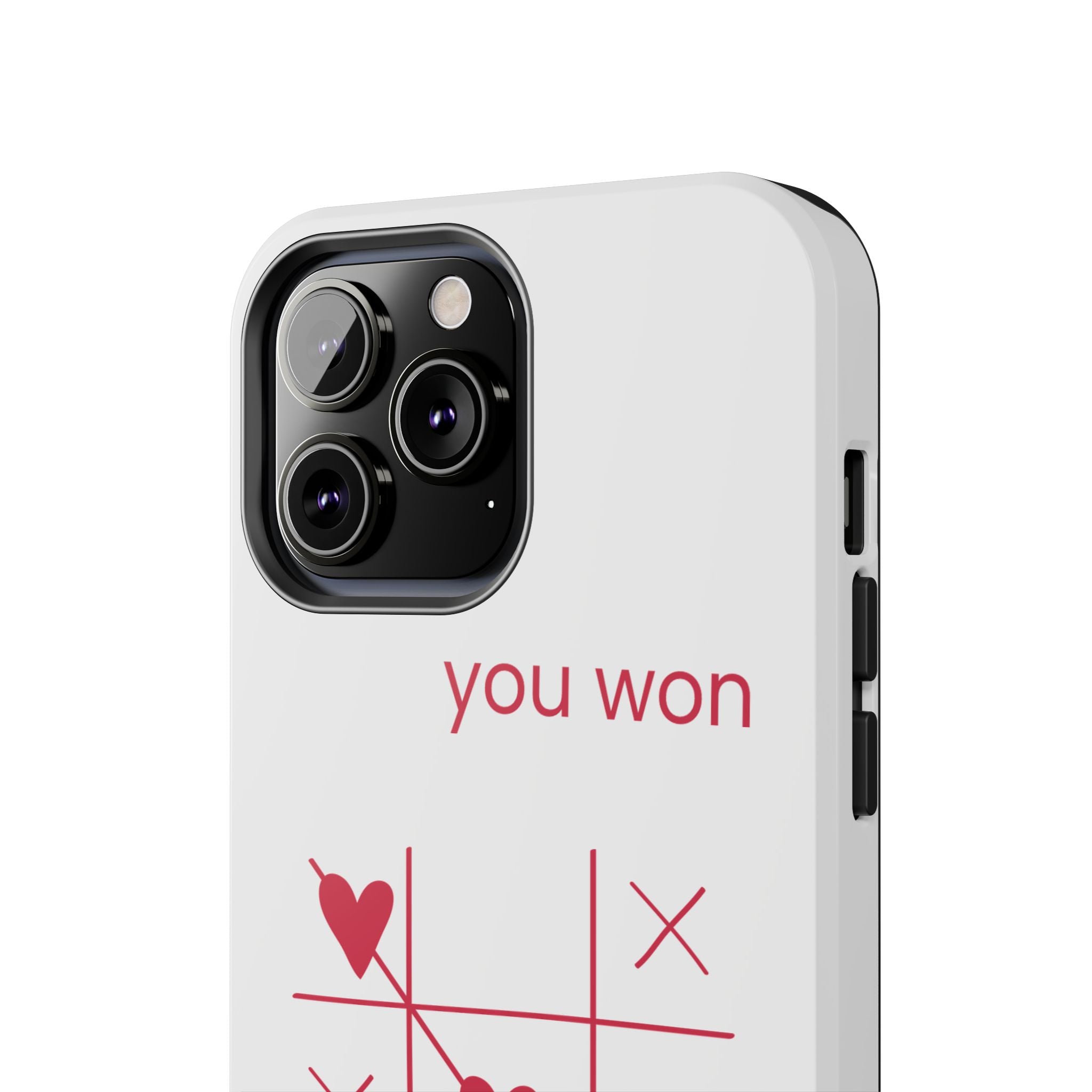 Tough Phone Case — "You Won My Heart" Tic-Tac-Toe Valentine Phone Cover