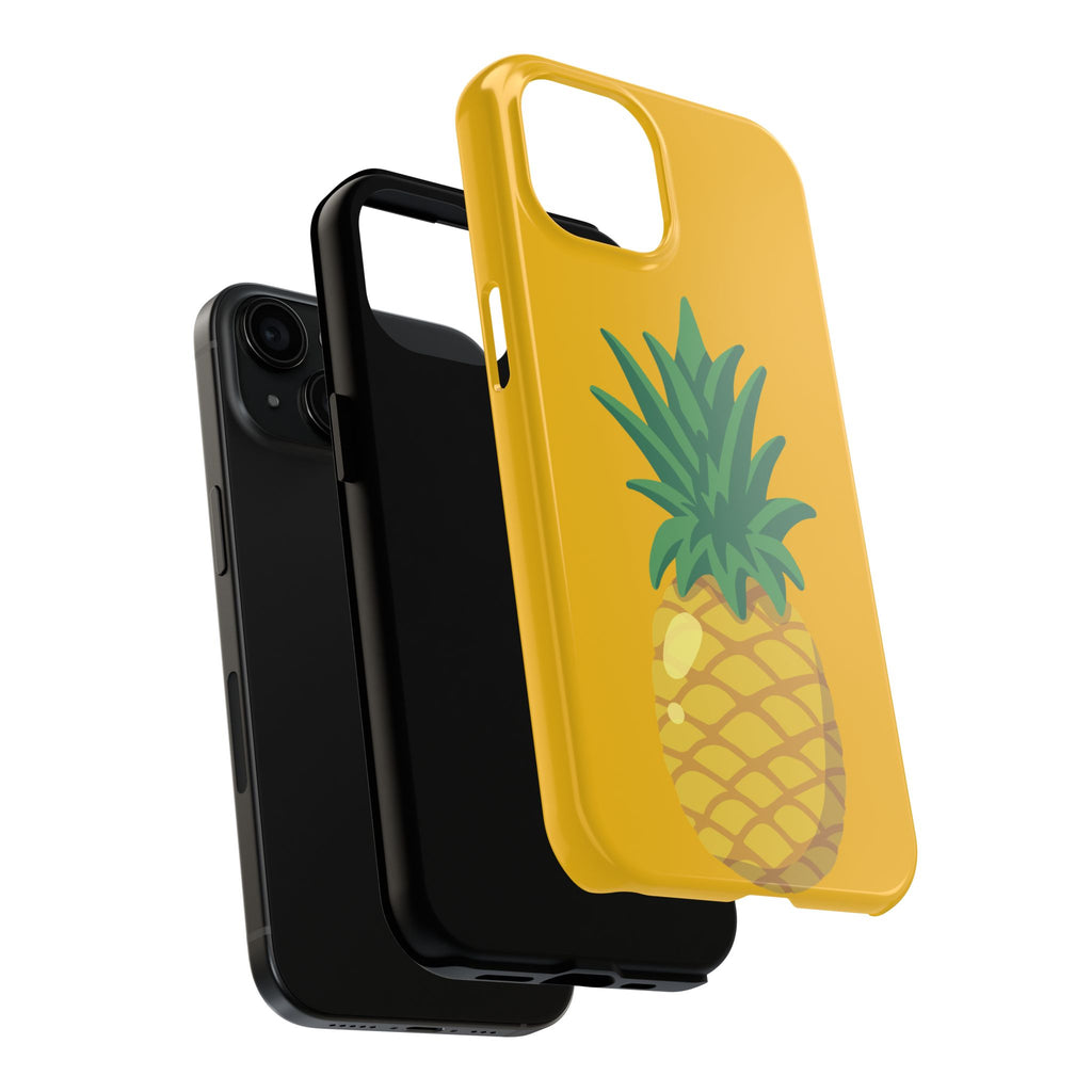Pineapple Tough Phone Case — Bright Yellow Protective Phone Cover