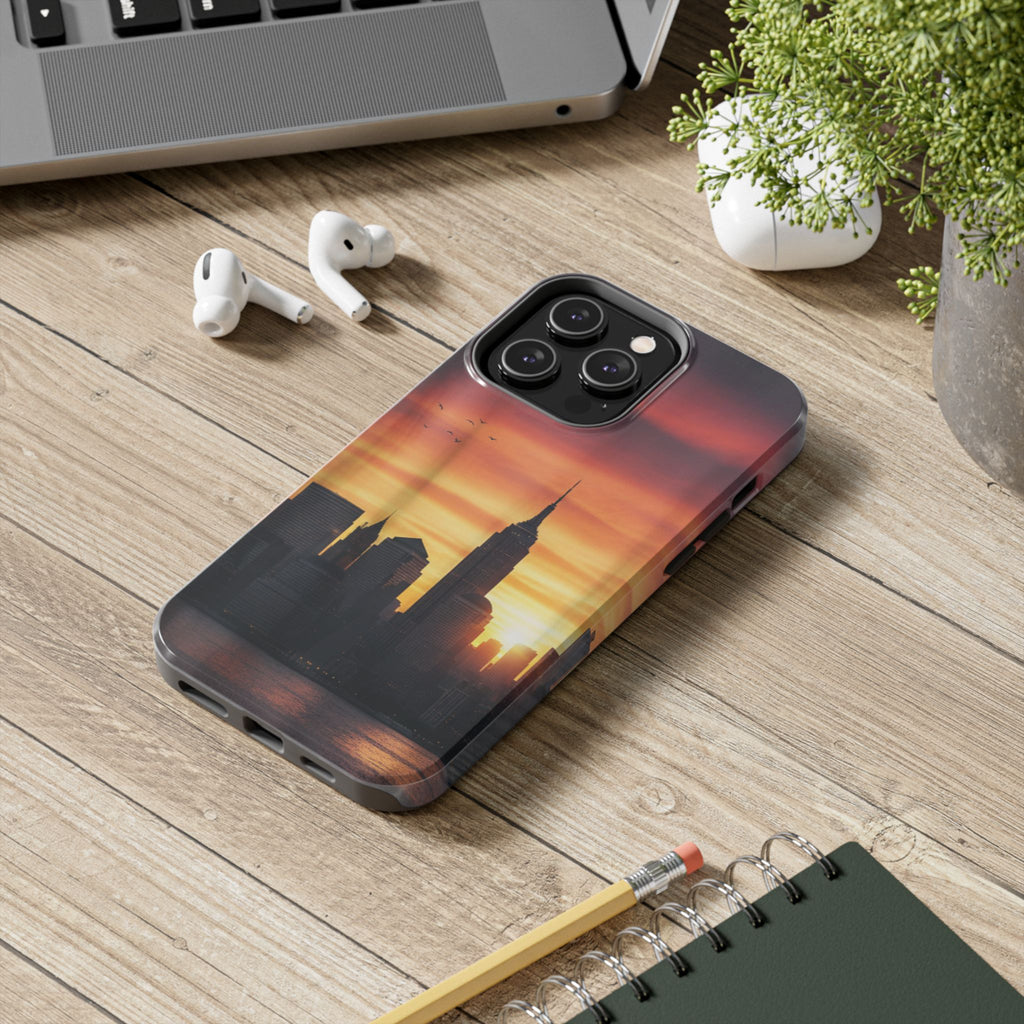 Tough Phone Case — NYC Skyline Sunset Protective Cover