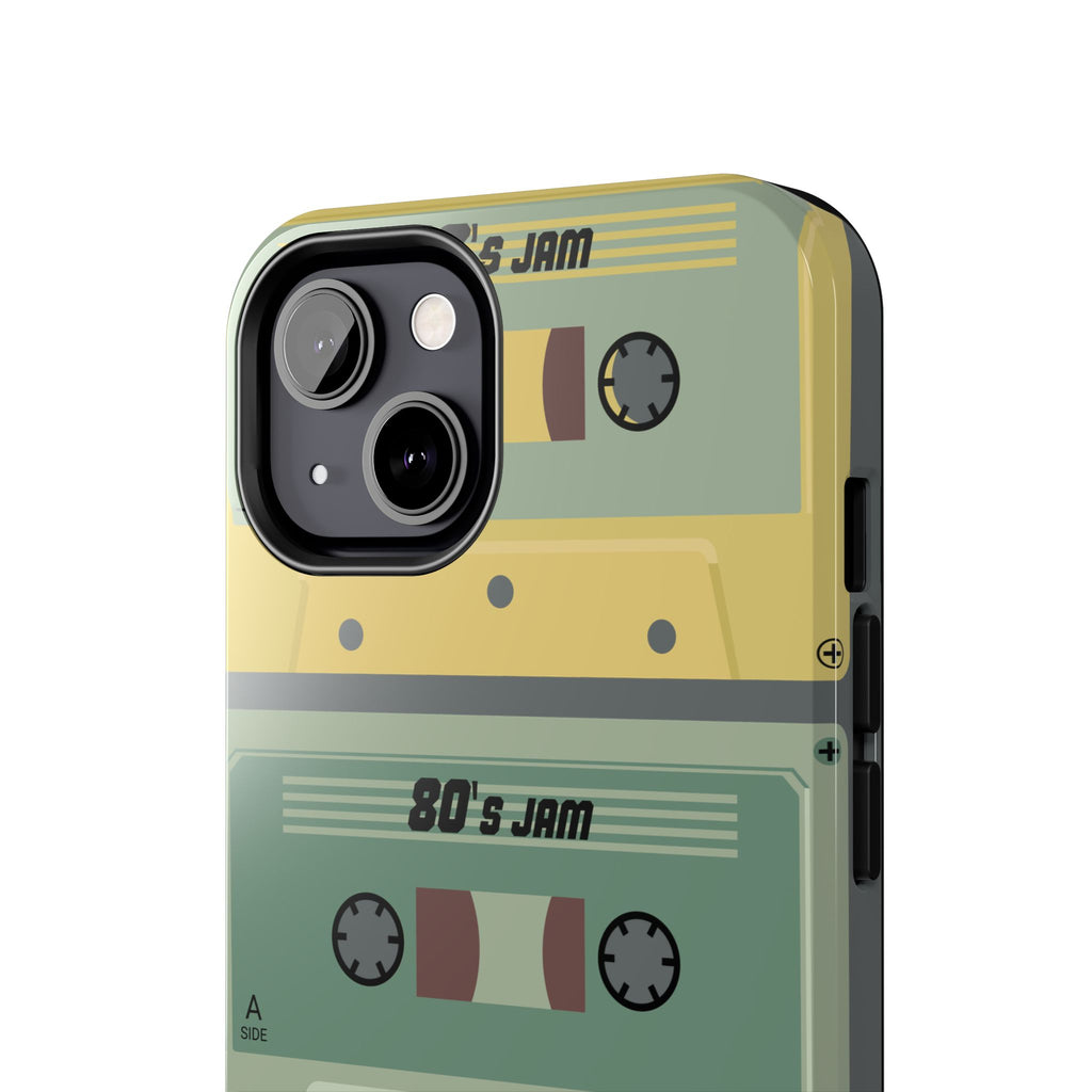 Retro 80s Cassette Tough Phone Case — "80's Jam" Vintage Tape Design