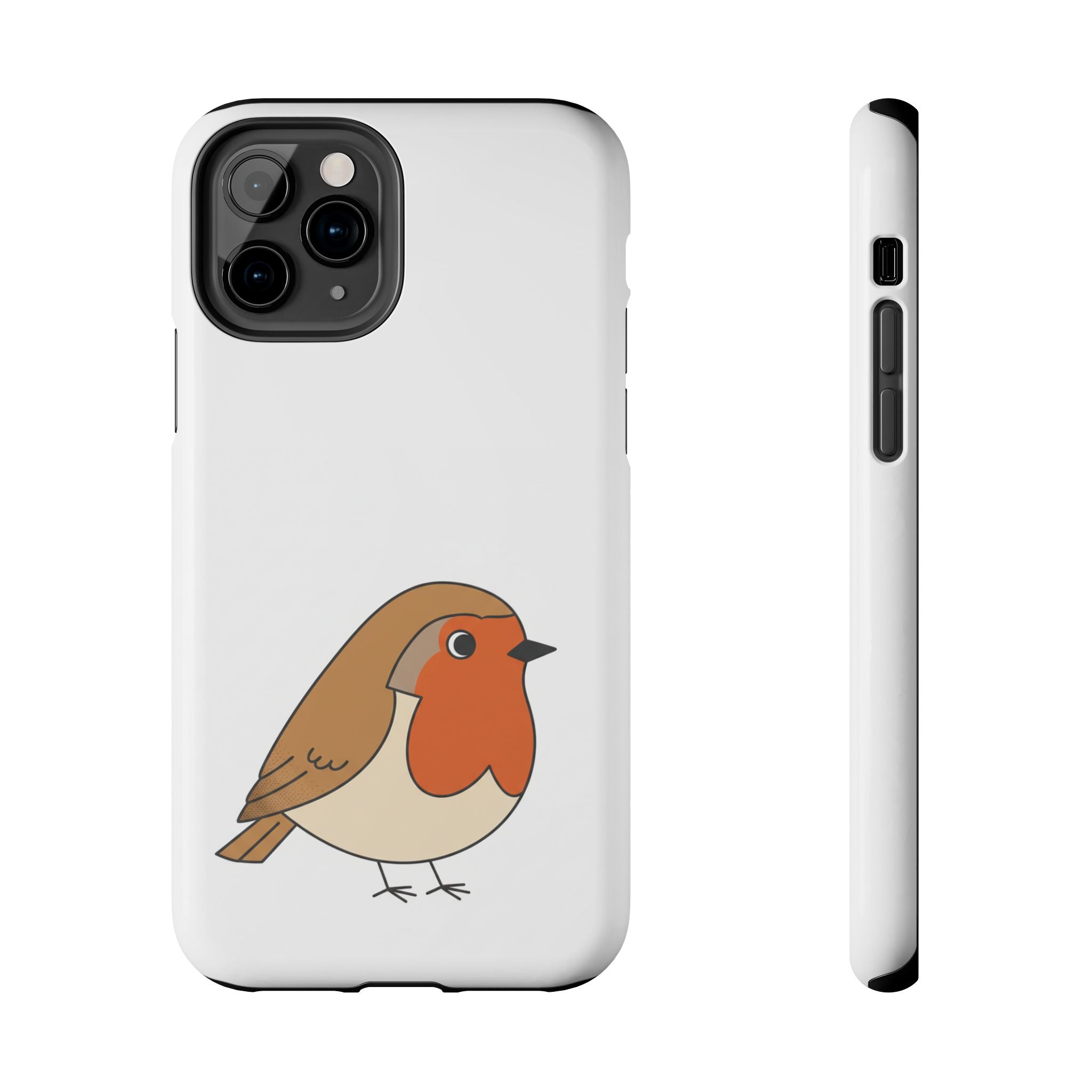 Cute Robin Tough Phone Case — Protective Bird iPhone Case
