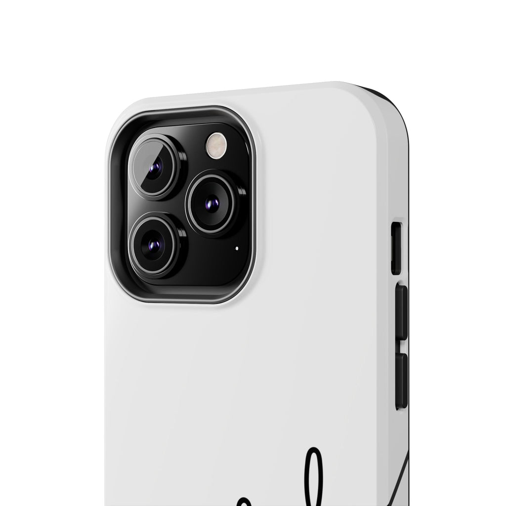 Joyful Tough Phone Case — Minimal Script Protective Phone Cover