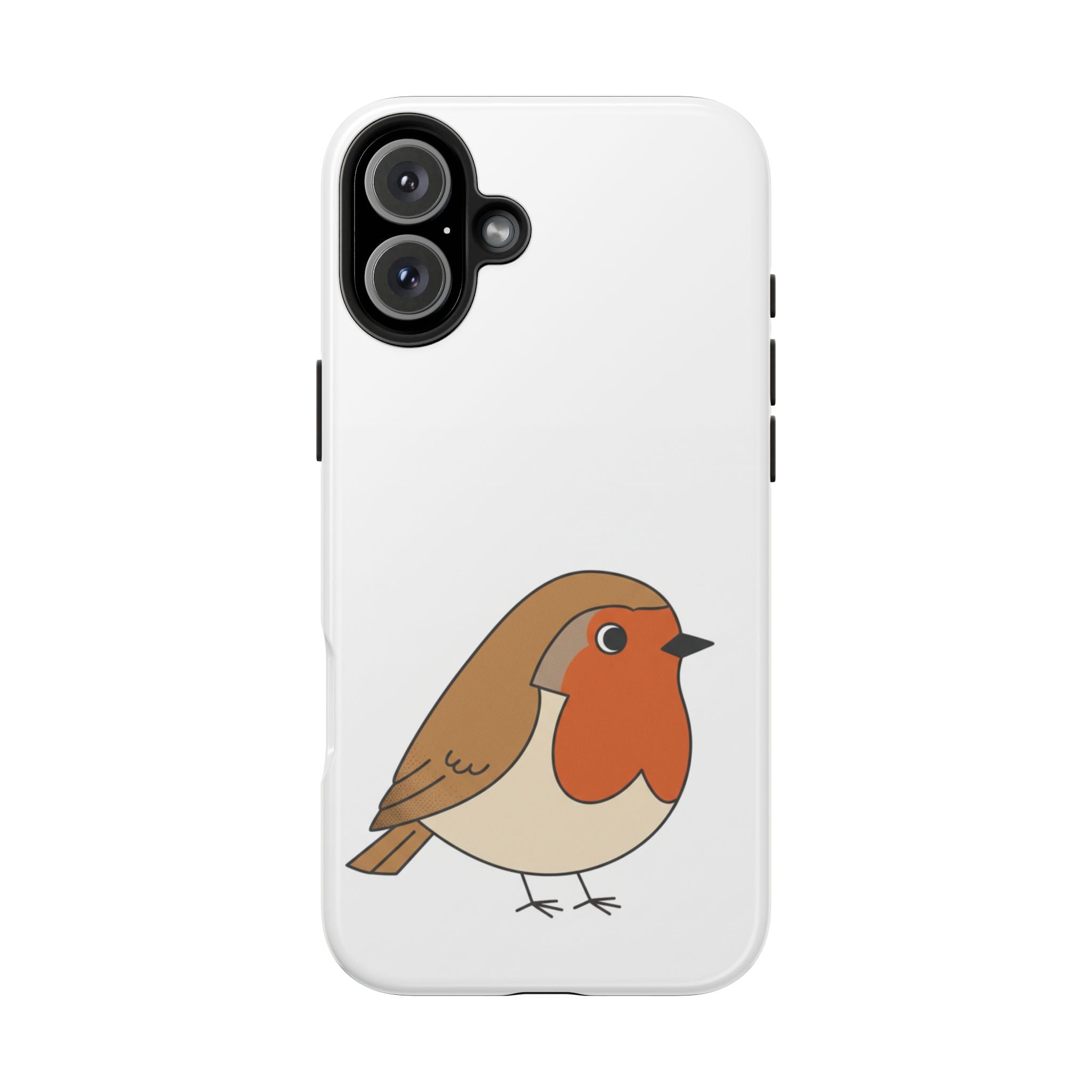 Cute Robin Tough Phone Case — Protective Bird iPhone Case