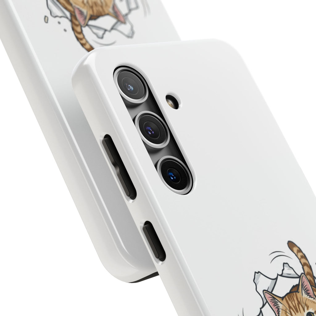 Playful Orange Tabby Cat Phone Case | Tough Phone Case, Protective Cute Kitty
