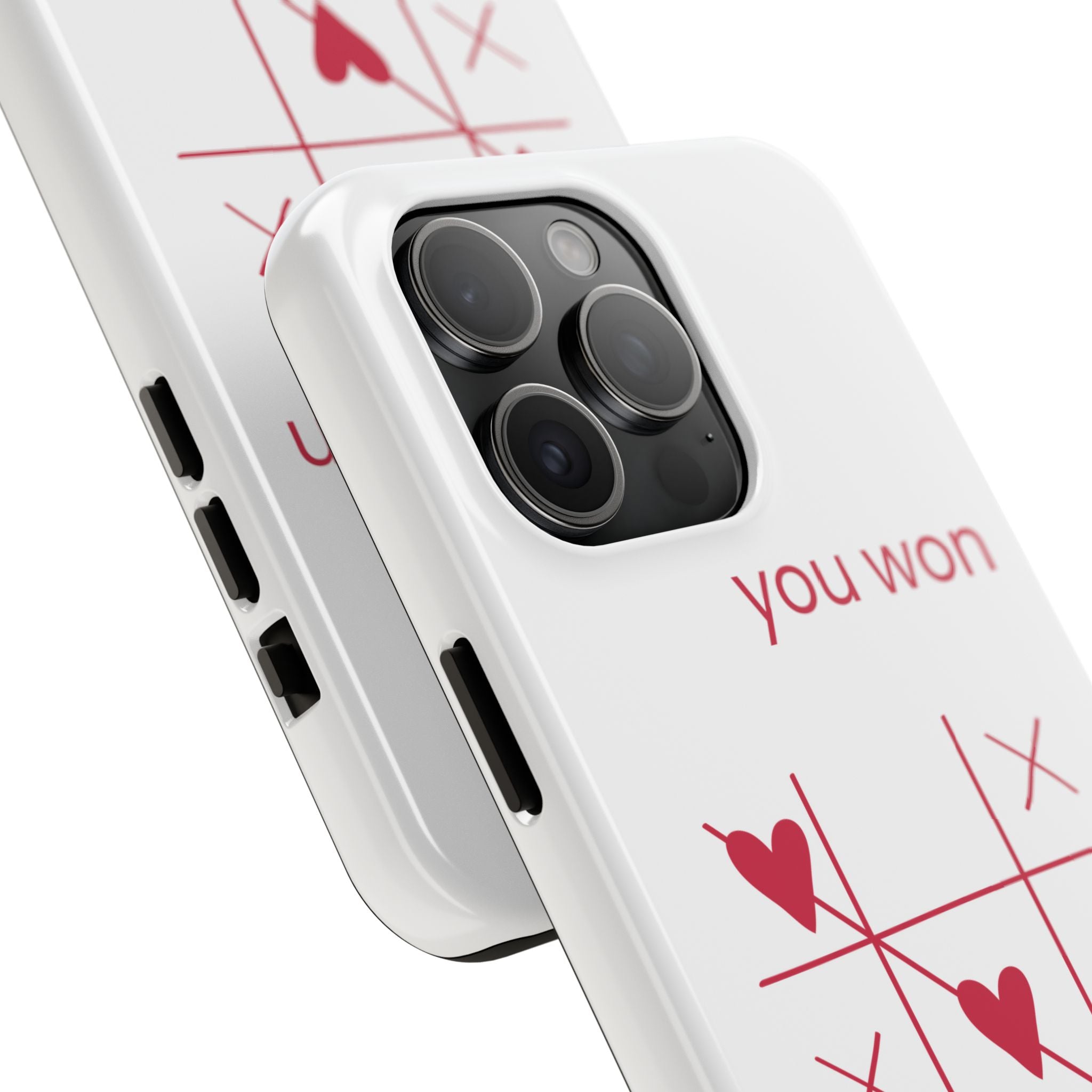 Tough Phone Case — "You Won My Heart" Tic-Tac-Toe Valentine Phone Cover