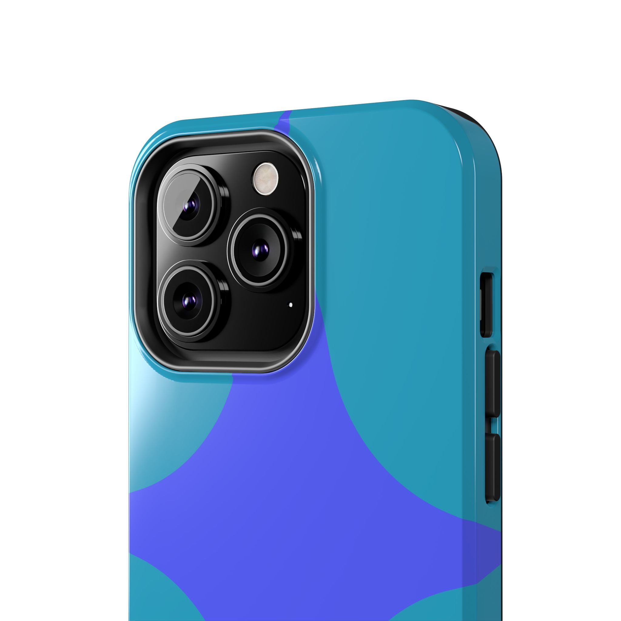 Teal & Indigo Starburst Tough Phone Case — Durable Protective Phone Case