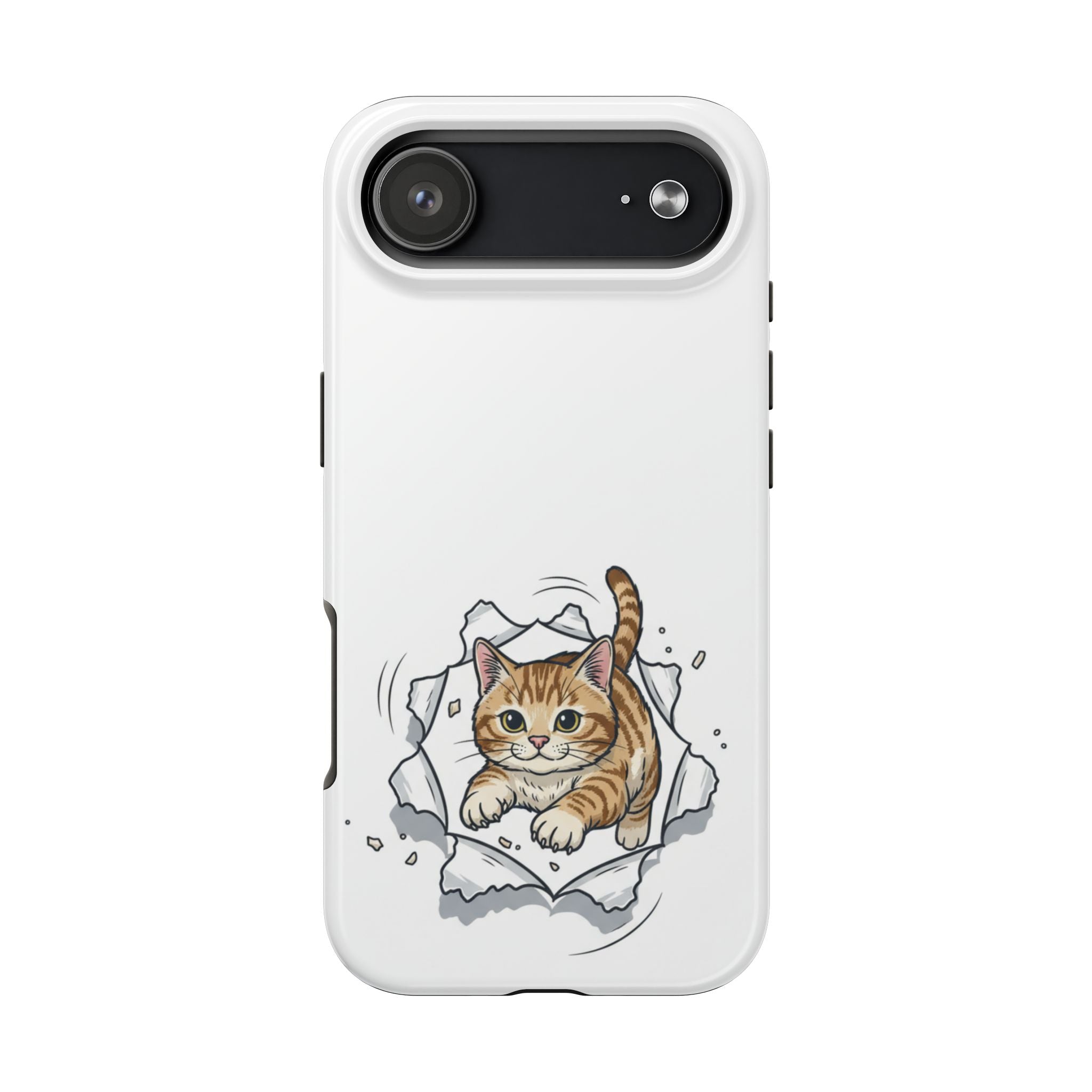 Playful Orange Tabby Cat Phone Case | Tough Phone Case, Protective Cute Kitty