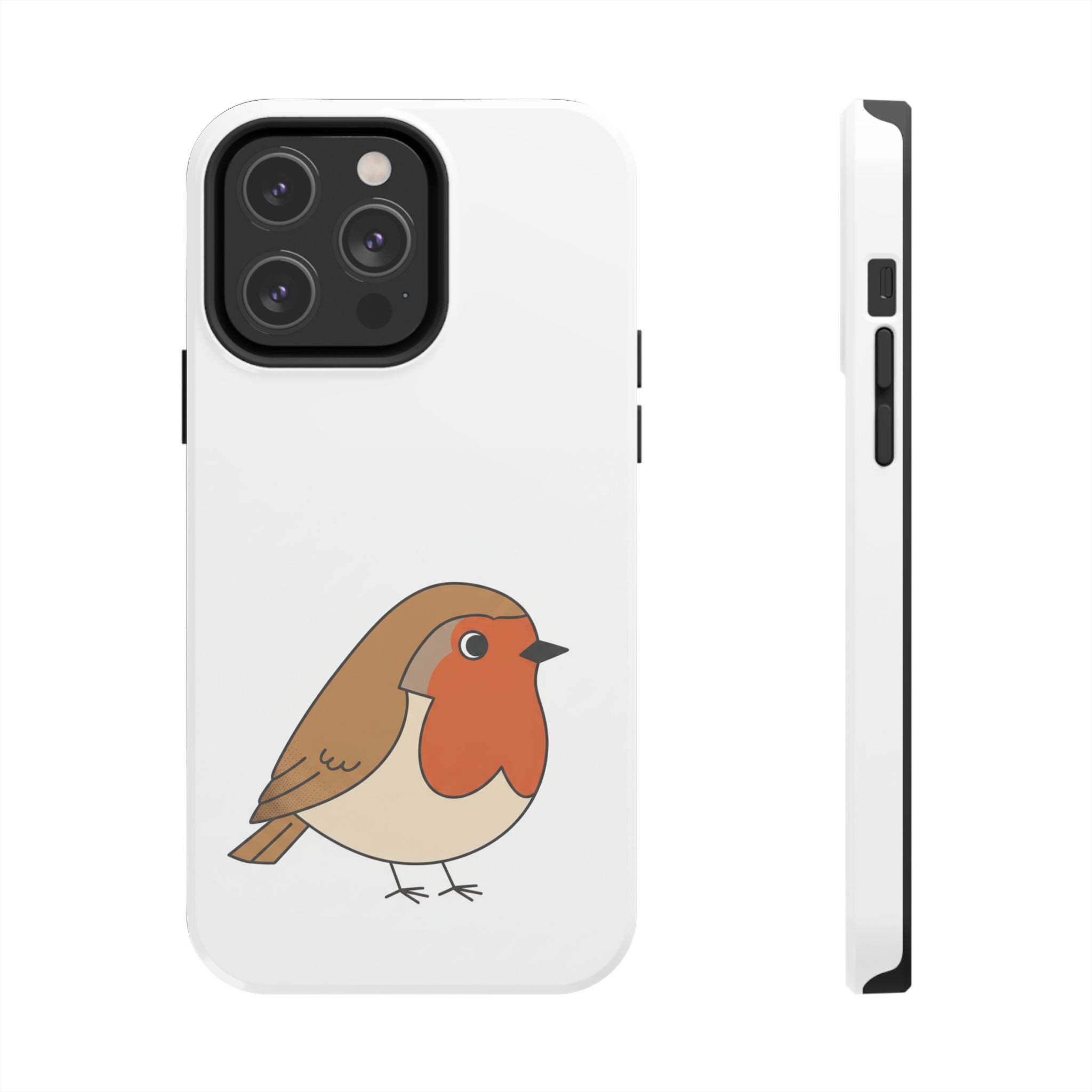 Cute Robin Tough Phone Case — Protective Bird iPhone Case