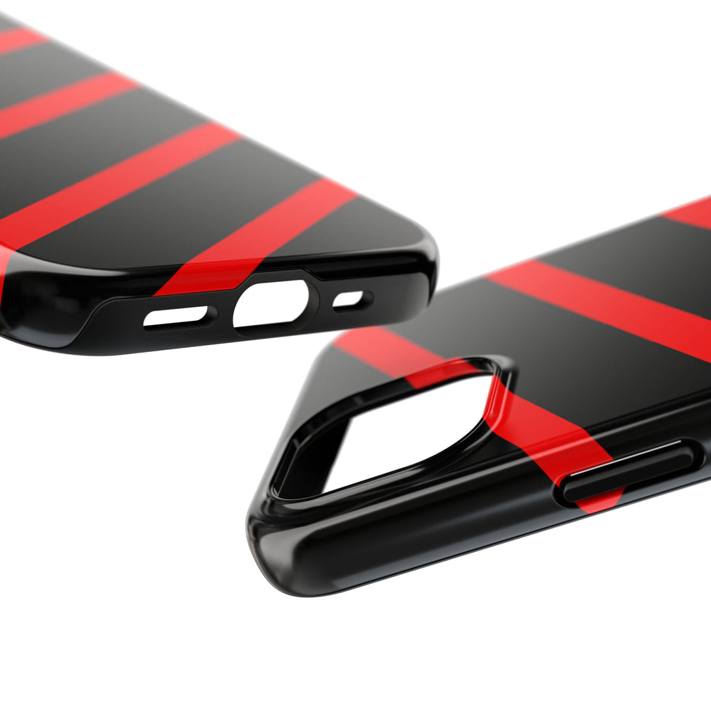 Copy of Tough Phone Case — Blue Diagonal Stripe Shockproof Cover