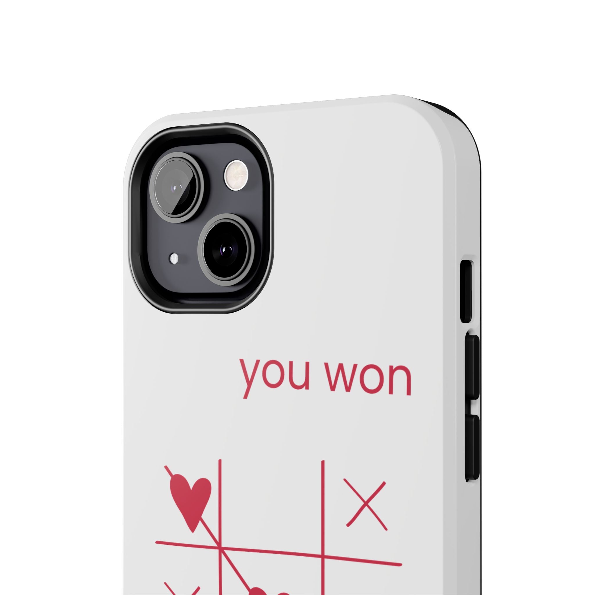 Tough Phone Case — "You Won My Heart" Tic-Tac-Toe Valentine Phone Cover
