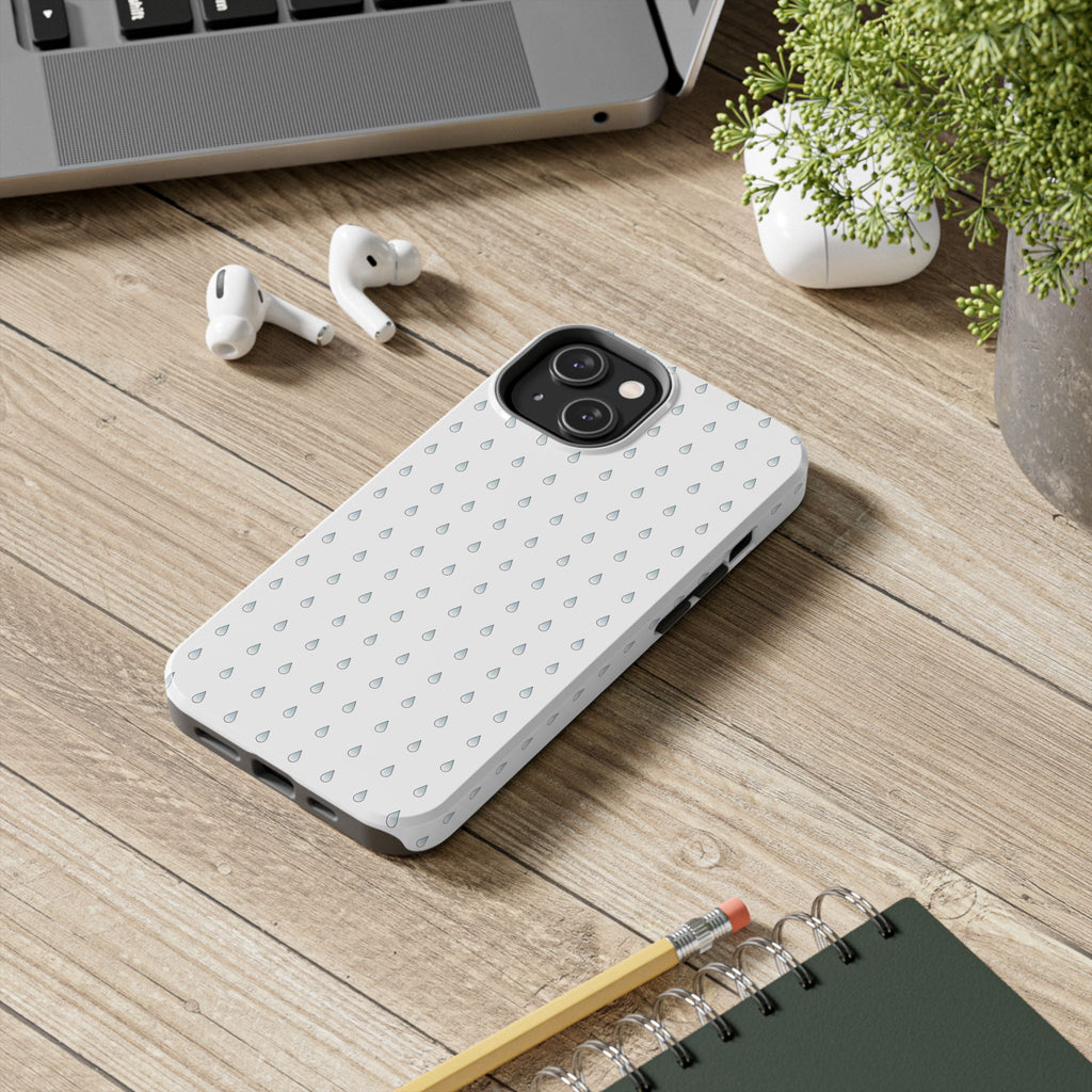 Tough Phone Case — Minimal Raindrop Protective Cover