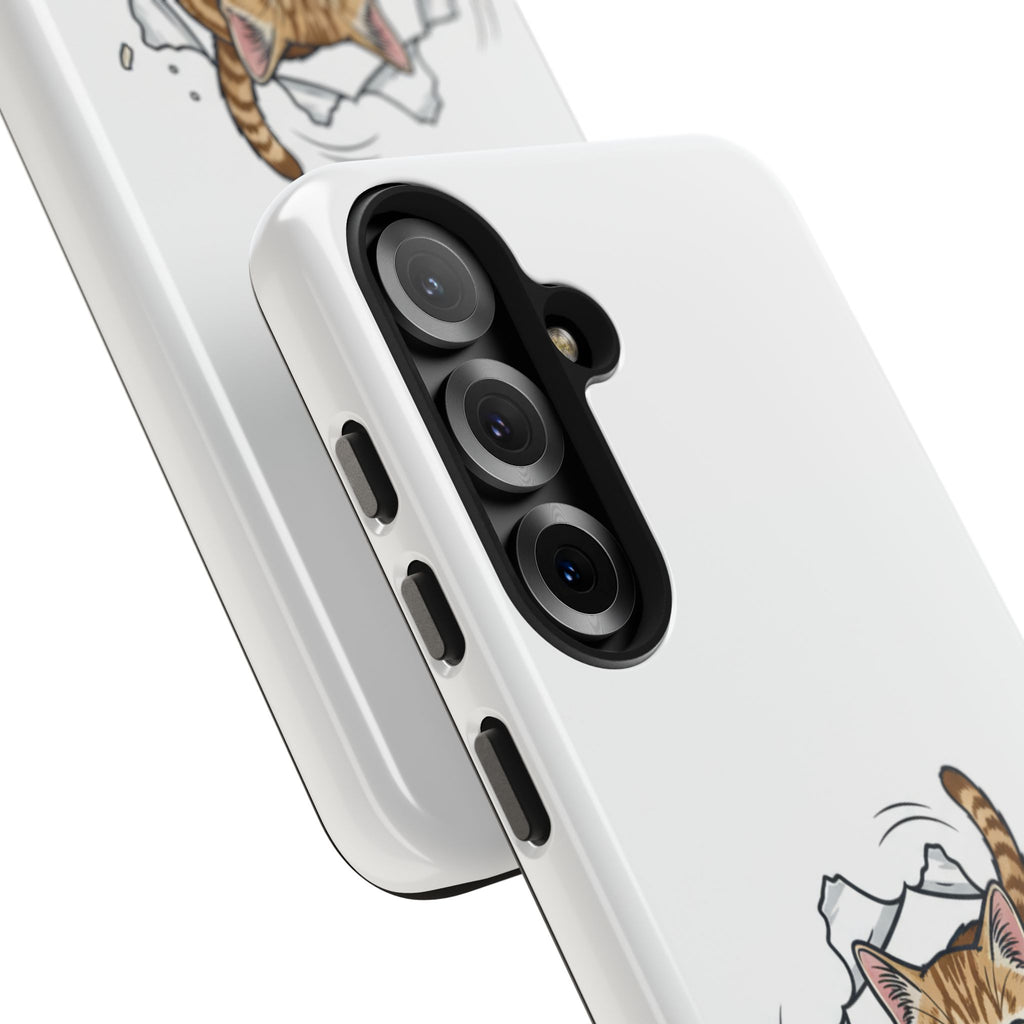 Playful Orange Tabby Cat Phone Case | Tough Phone Case, Protective Cute Kitty