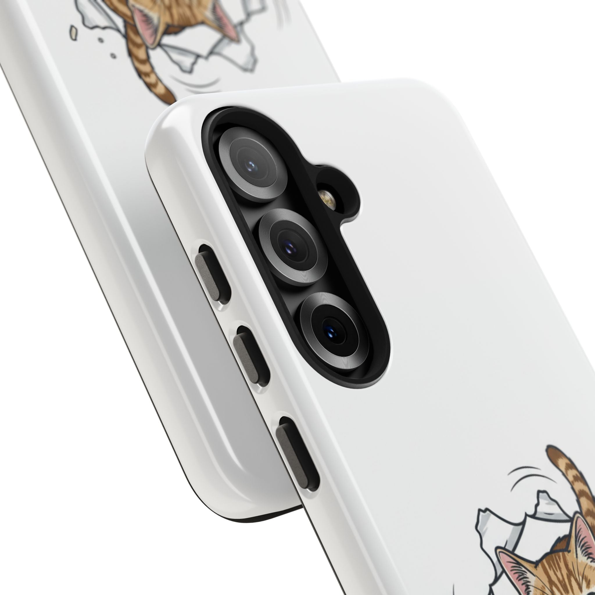 Playful Orange Tabby Cat Phone Case | Tough Phone Case, Protective Cute Kitty