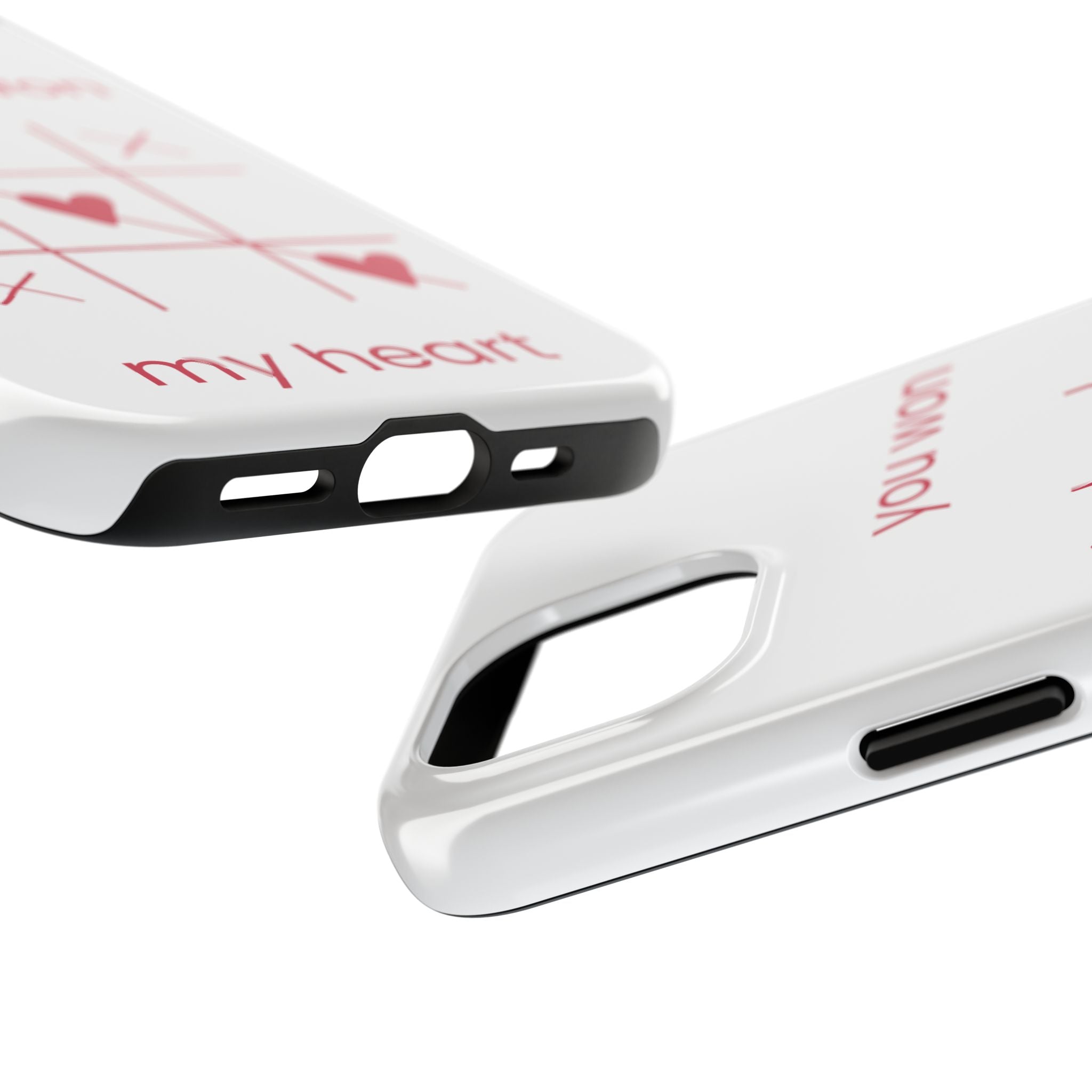Tough Phone Case — "You Won My Heart" Tic-Tac-Toe Valentine Phone Cover