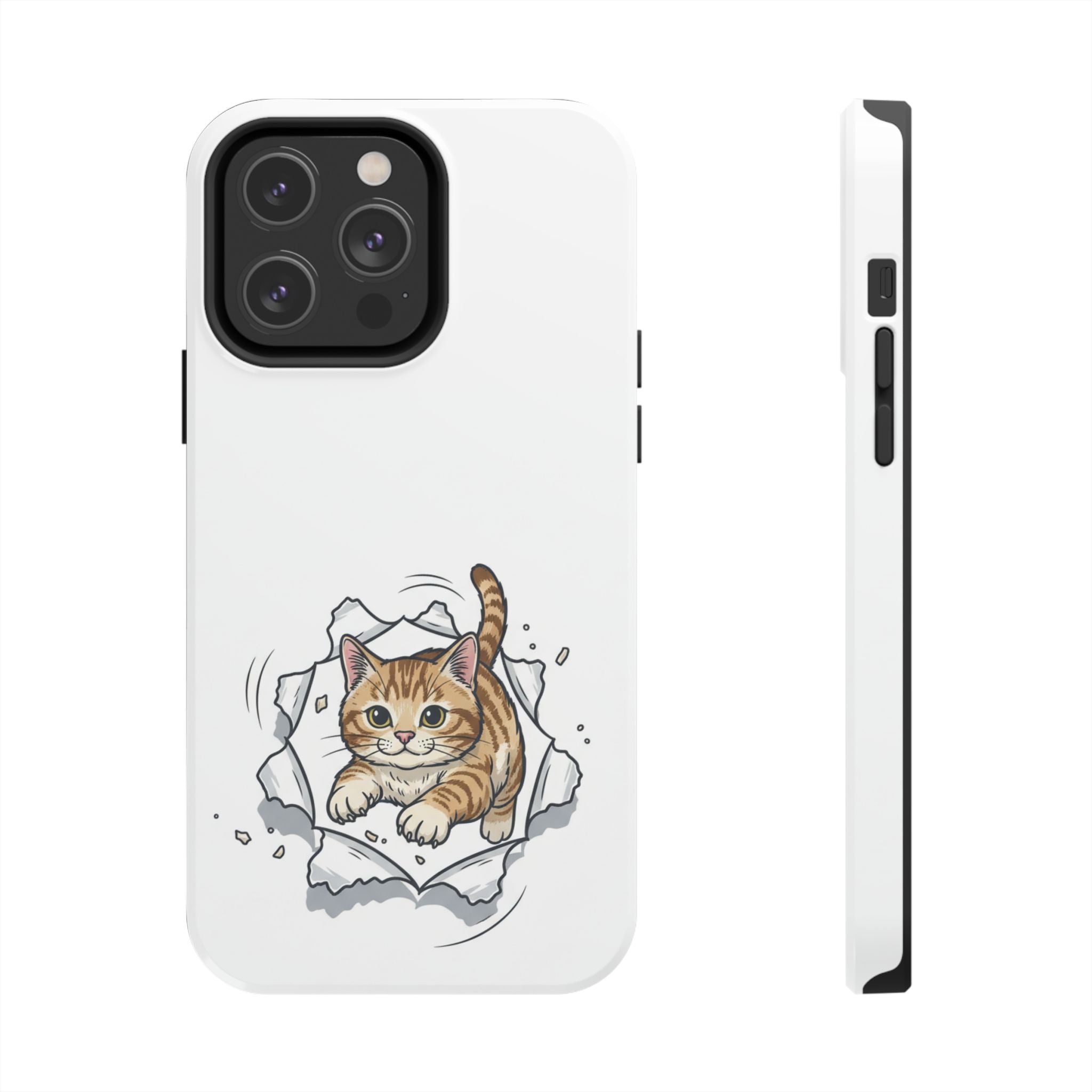 Playful Orange Tabby Cat Phone Case | Tough Phone Case, Protective Cute Kitty