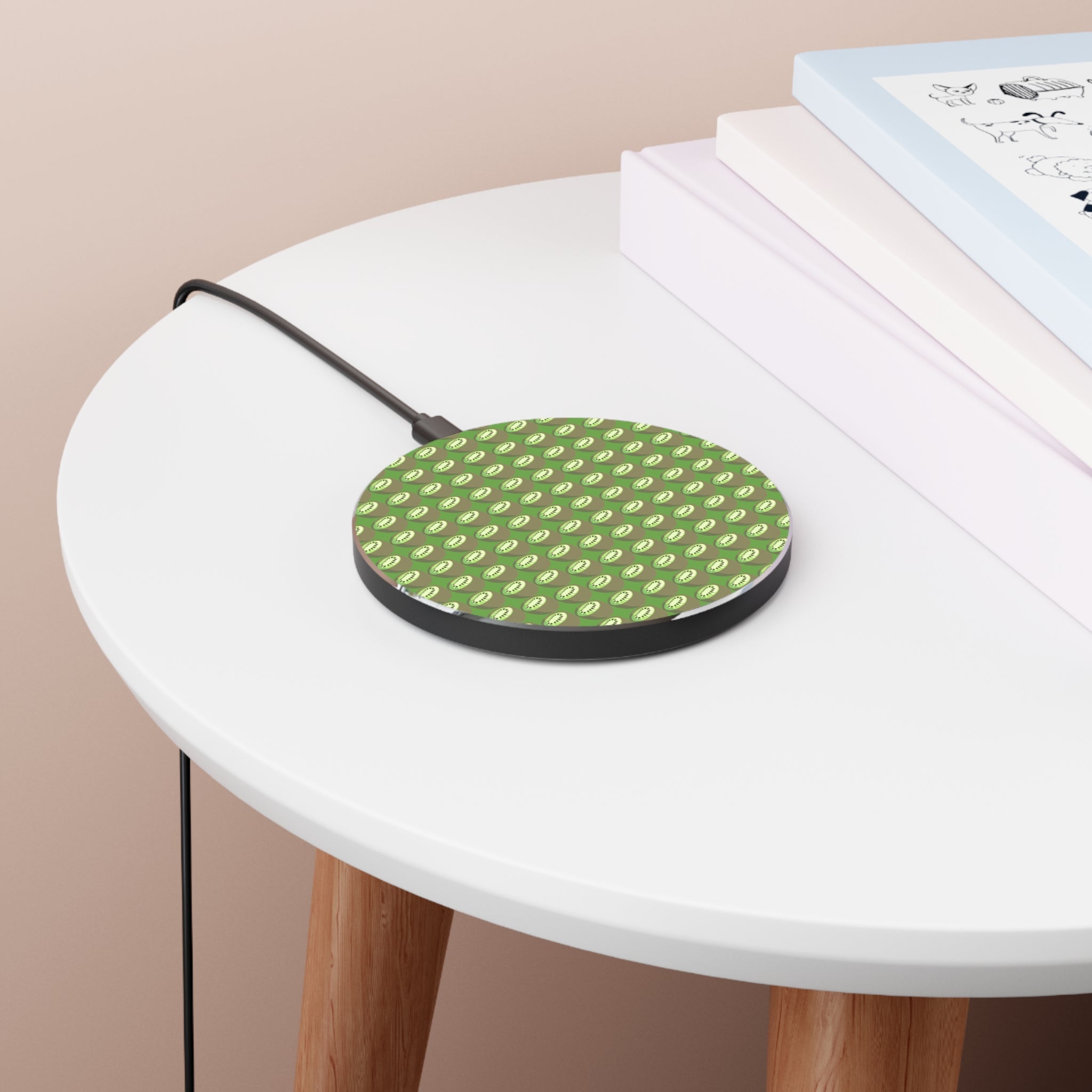 Wireless Charger — Green Avocado Pattern Fast Wireless Charging Pad