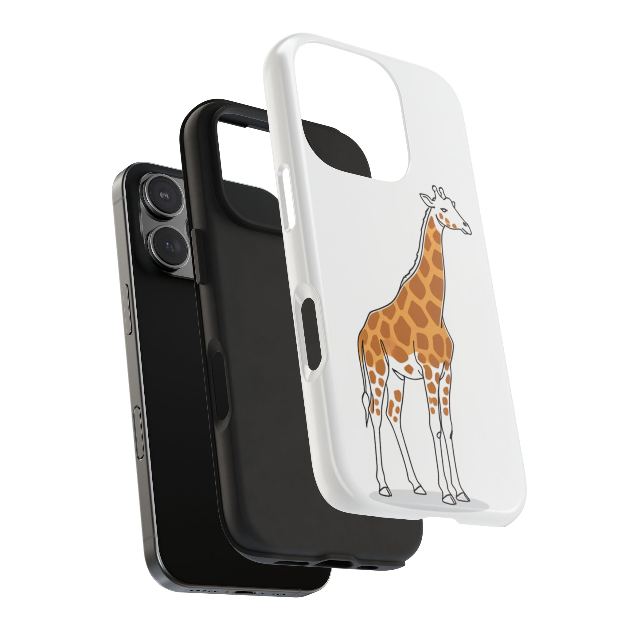 Giraffe Tough Phone Case — Cute Safari Animal Protective Cover