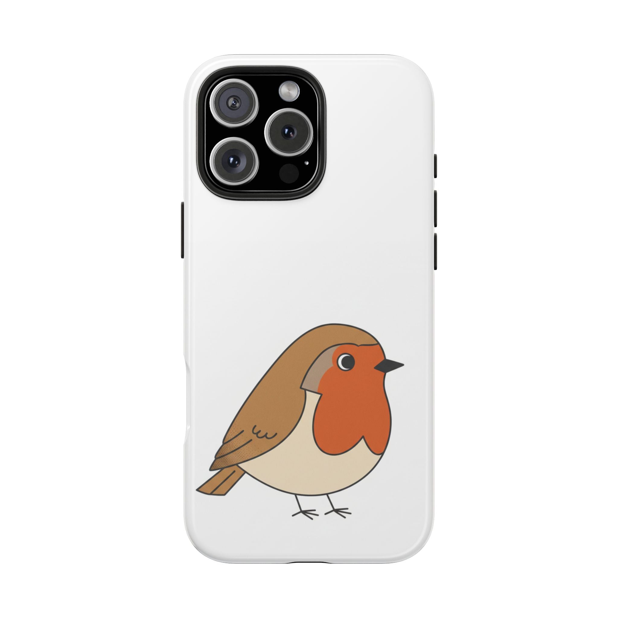 Cute Robin Tough Phone Case — Protective Bird iPhone Case