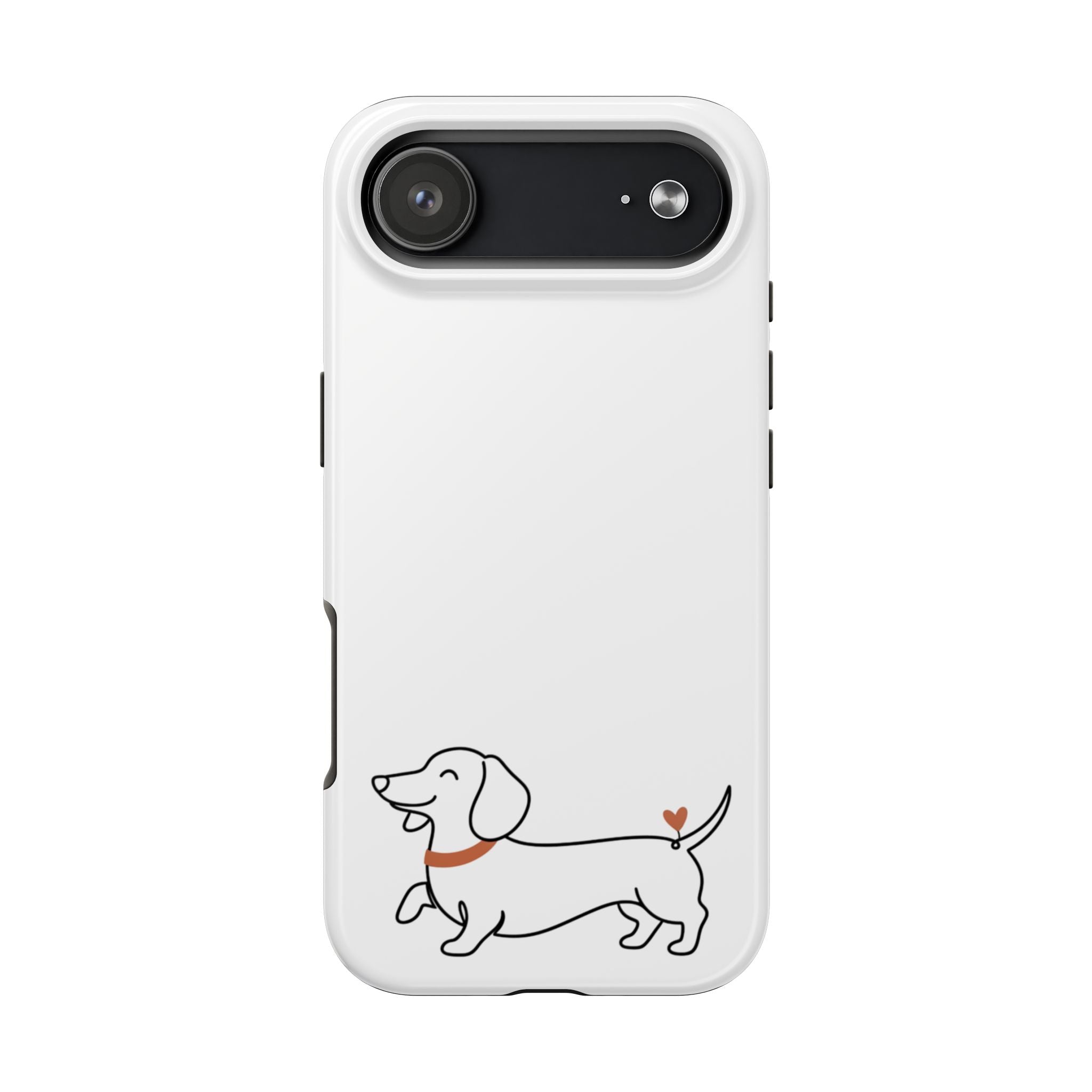 Dachshund Heart Tough Phone Case – Cute Wiener Dog Protective Phone Cover