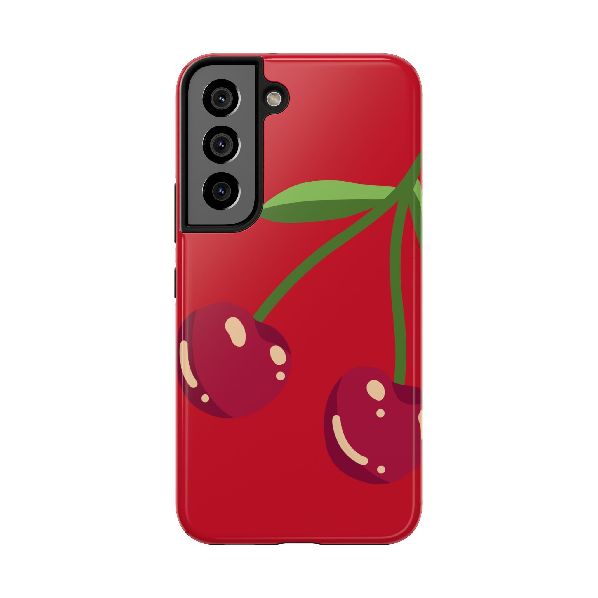 Cherry Red Tough Phone Case — Cute Retro Fruit iPhone Case