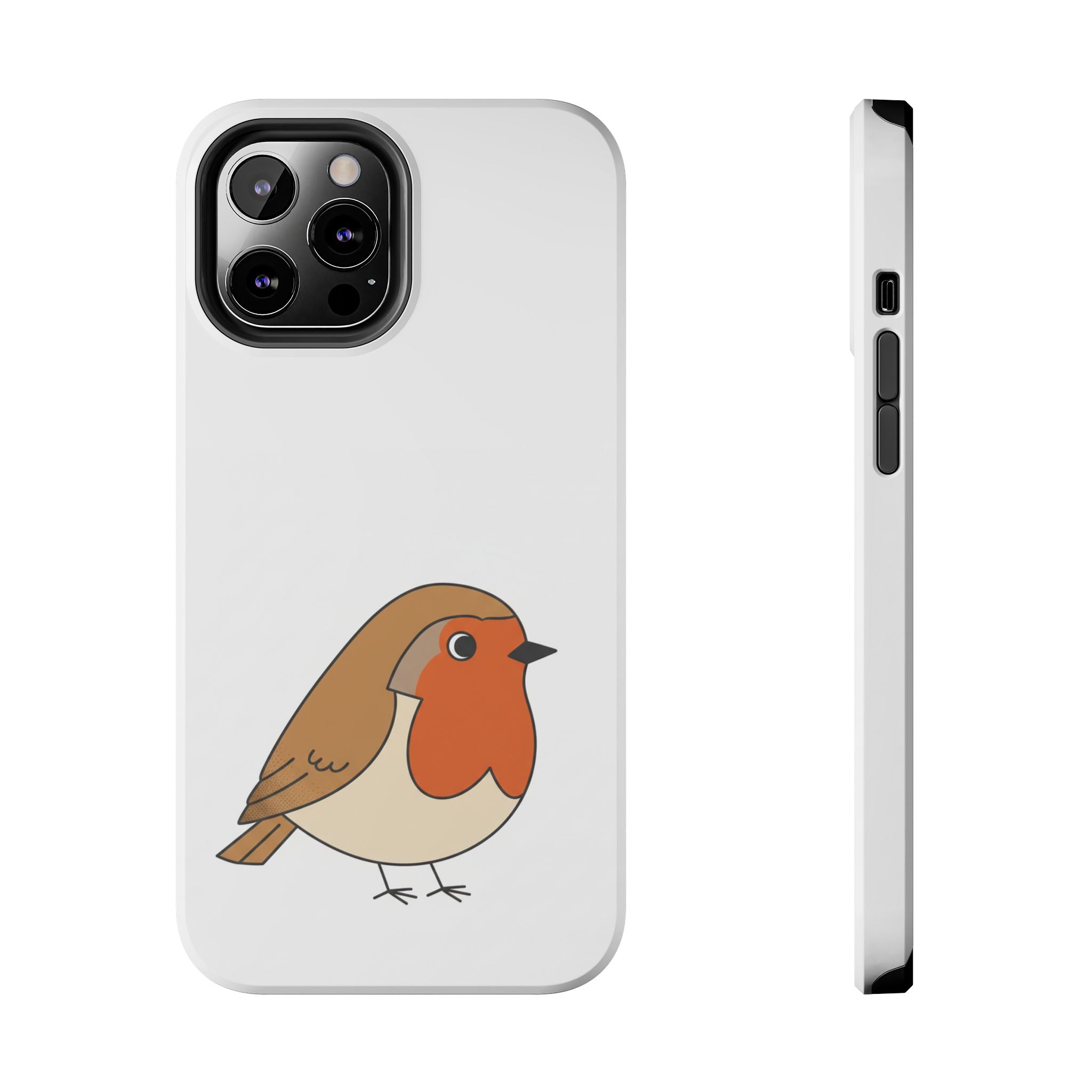 Cute Robin Tough Phone Case — Protective Bird iPhone Case