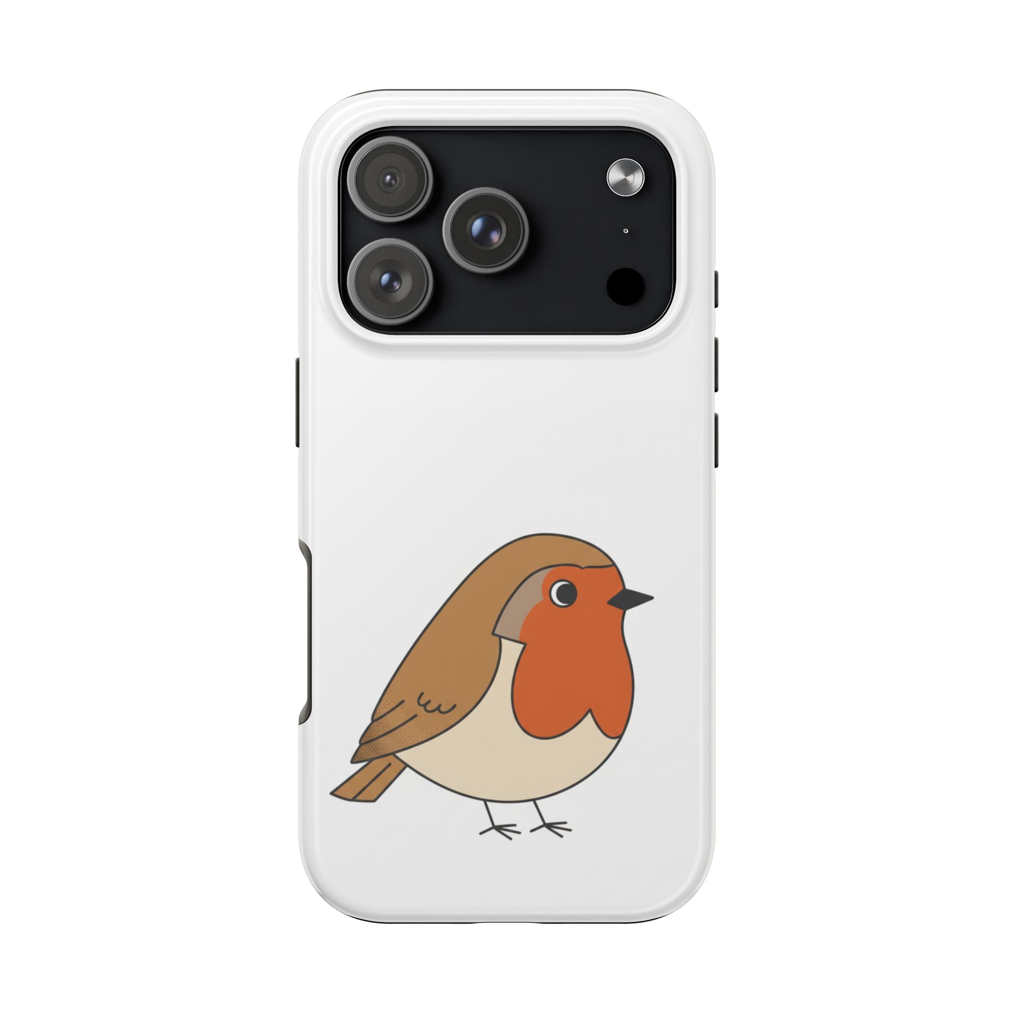 Cute Robin Tough Phone Case — Protective Bird iPhone Case