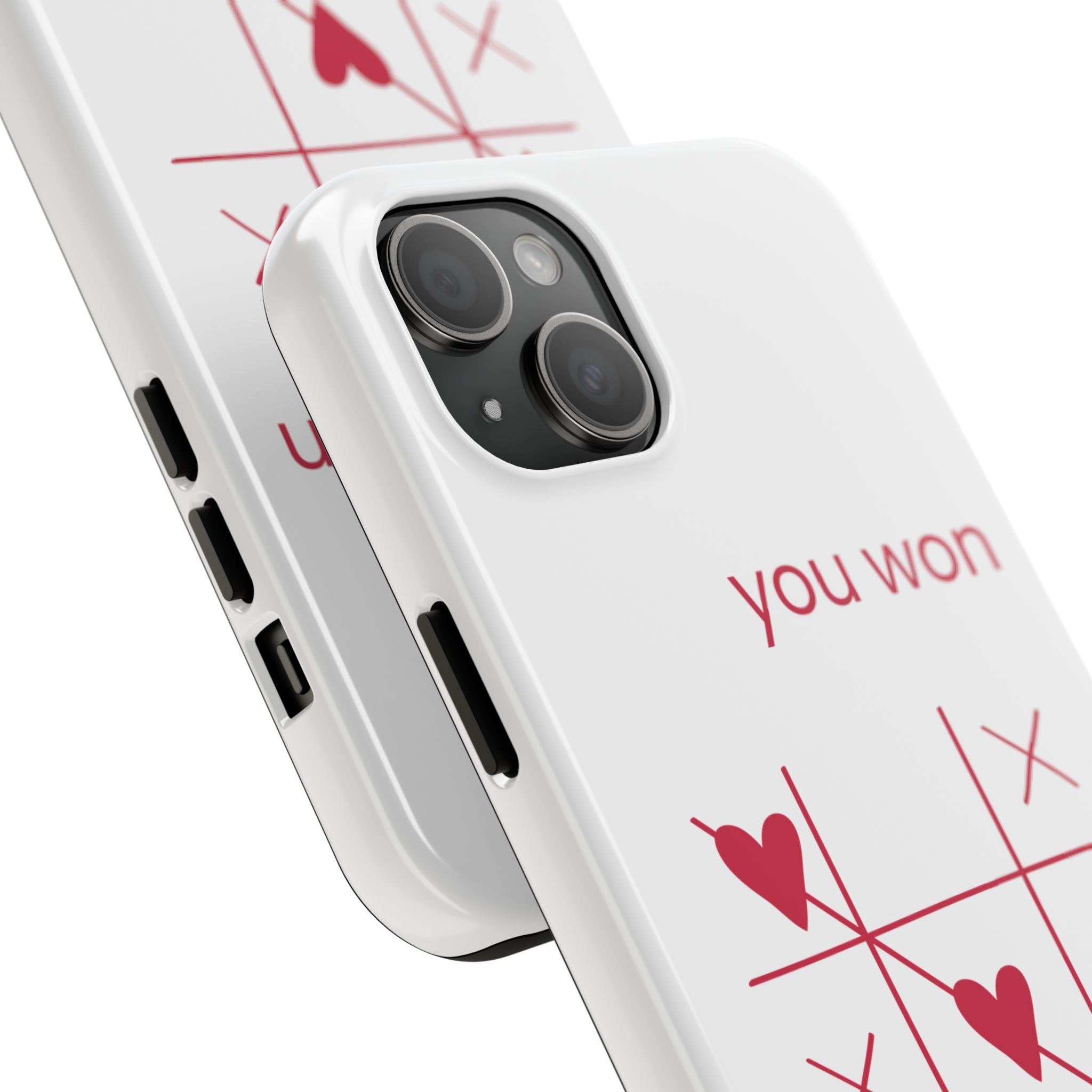 Tough Phone Case — "You Won My Heart" Tic-Tac-Toe Valentine Phone Cover