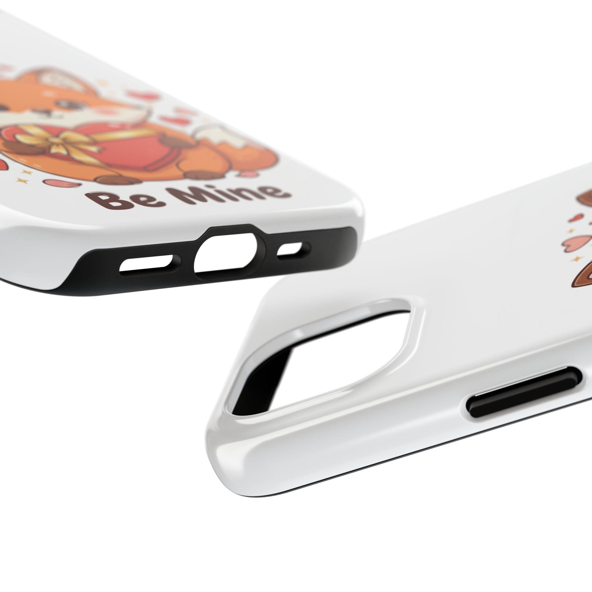 Phone Case — Cute Valentine Fox 'Be Mine' Protective Tough Case