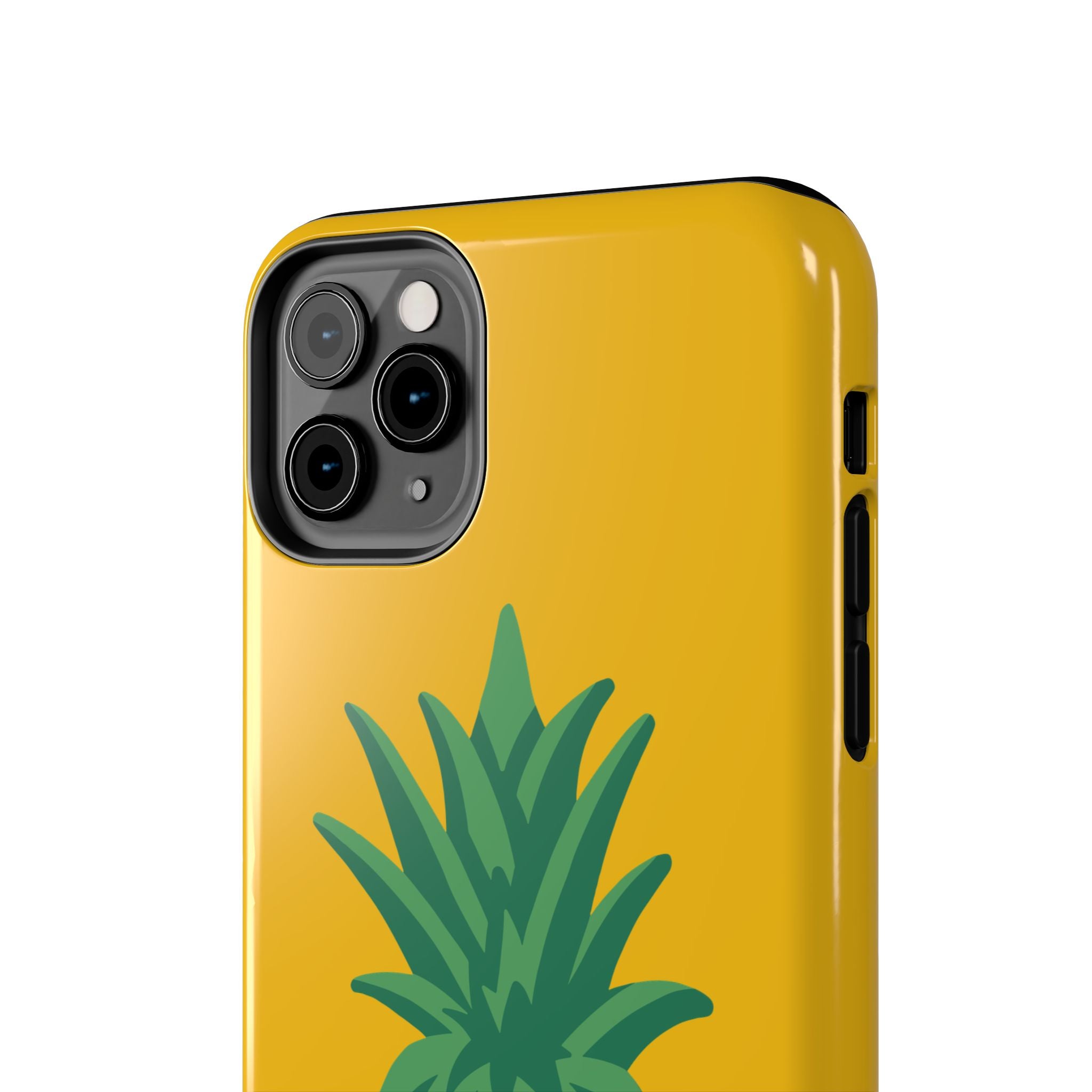 Pineapple Tough Phone Case — Bright Yellow Protective Phone Cover