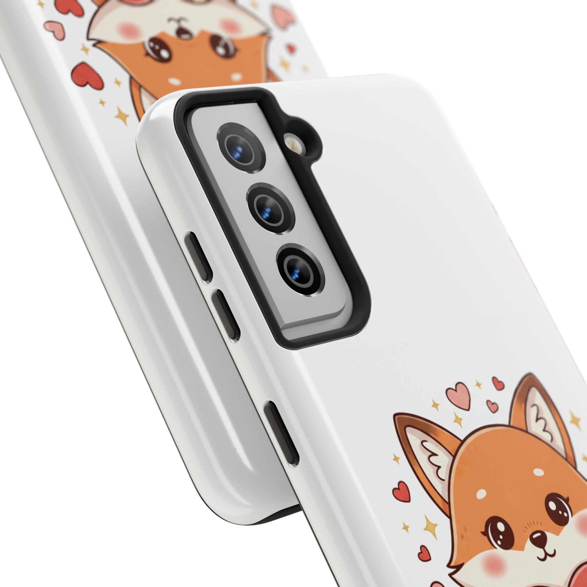 Phone Case — Cute Valentine Fox 'Be Mine' Protective Tough Case