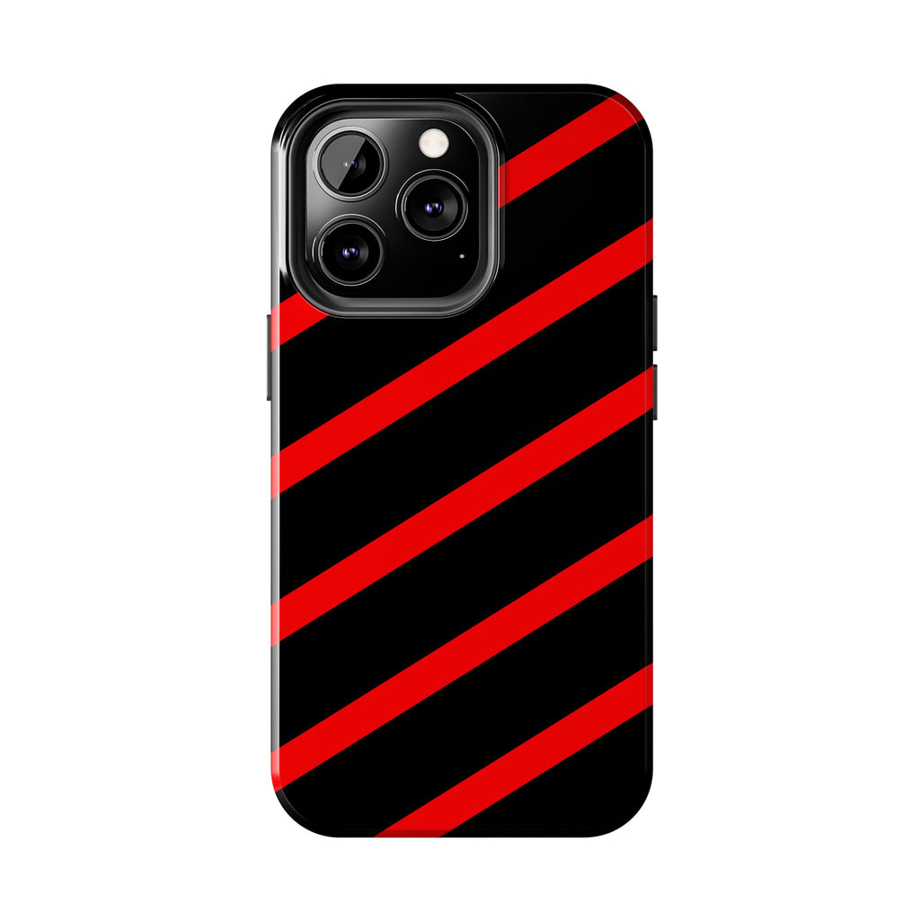 Copy of Tough Phone Case — Blue Diagonal Stripe Shockproof Cover
