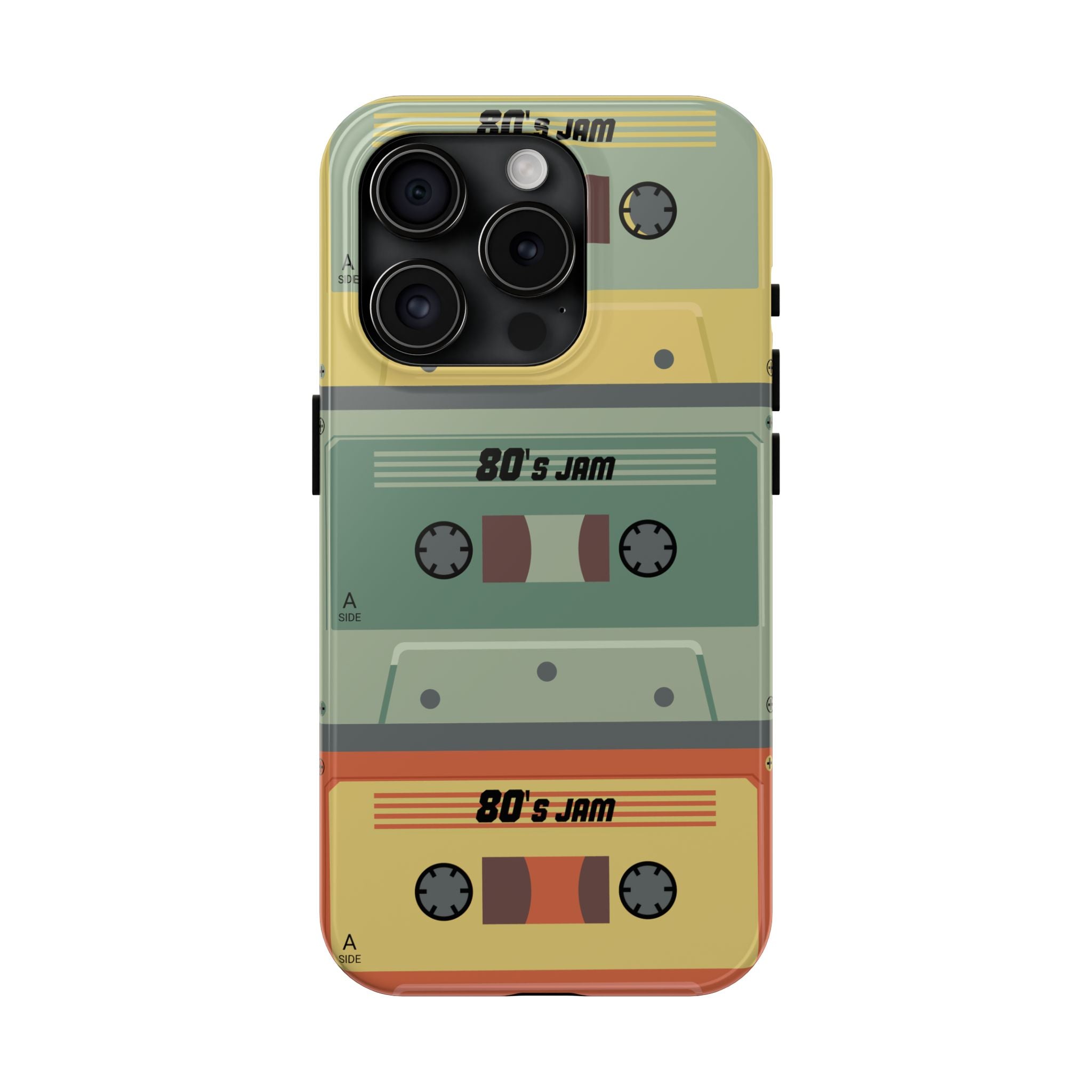 Retro 80s Cassette Tough Phone Case — "80's Jam" Vintage Tape Design